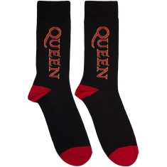 Queen - Red Logo Vertical Uni Bl Socks