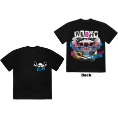 Disney - Stitch Aloha Collage F&B Uni Bl T-Shirt