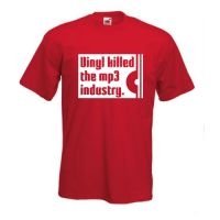 Vinyl Killed The Mp3 Industry - T-Shirt (Small)