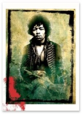Hendrix Jimi - Konsttryck (Storlek Ca 30X40cm)
