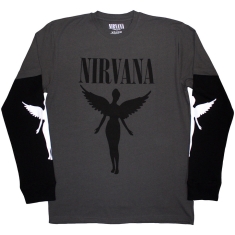 Nirvana - In Utero Mono Uni Char/Bl Layered Longsleeve  (2XL)