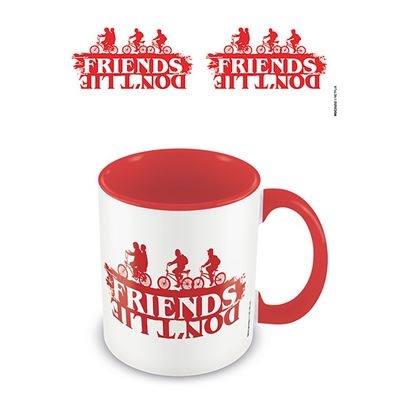 Stranger Things - Friends Don't Lie Red Coloured Inner Mug