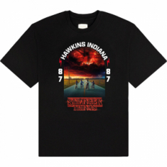 Stranger Things - Hawkins 008 Uni Bl T-Shirt
