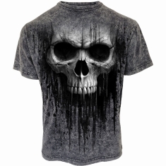 Spiral - Acid Skull - Acid Wash T-Shirt