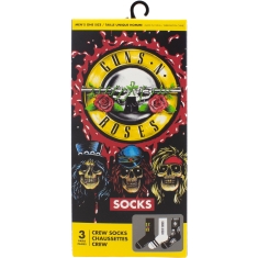 Guns N Roses - Logos Gift Box Uni 3-Pack Socks