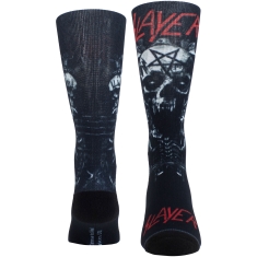 Slayer - Skulls & Pentagram Sublimation Uni Bl Socks