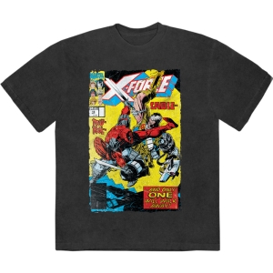 Marvel Comics - X-Force Cable & Deadpool Stone Wash Uni Bl T-Shirt