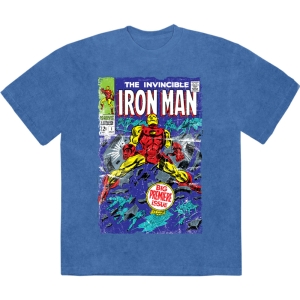 Marvel Comics - The Invincible Iron Man Stone Wash Uni Denim T-Shirt