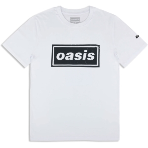 Oasis - Stencil Logo Wht T-Shirt