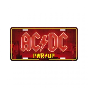 Ac/Dc - Number Plate Pwr Up (30,5 X 15 Cm)