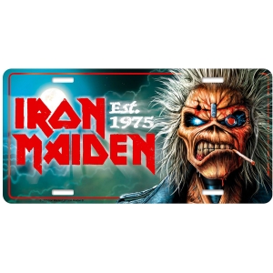 Iron Maiden - Number Plate: Est 1975