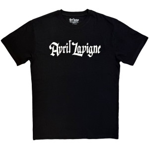 Avril Lavigne - Logo Mono Uni Bl T-Shirt
