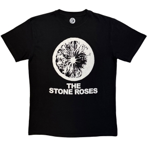 The Stone Roses - Logo & Lemon Mono Uni Bl T-Shirt