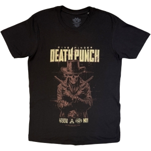 Five Finger Death Punch - Crossed Pistols Shadow Uni Bl T-Shirt
