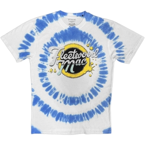 Fleetwood Mac - Logo Spiral Uni Wht Dipdye T-Shirt