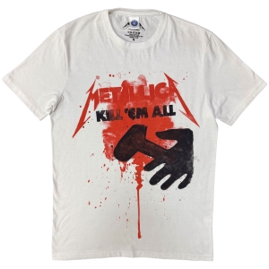Metallica - Kill Them All Splats Uni Wht T-Shirt