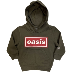 Oasis - Red Decca Logo Boys Khaki Hoodie