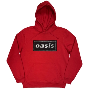 Oasis - Stencil Logo Uni Red Hoodie
