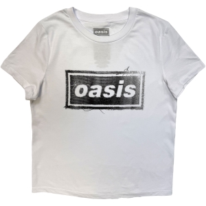 Oasis - Thread Logo Lady Wht T-Shirt