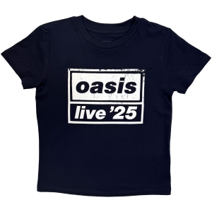 Oasis - Live '25 Distressed Lockup Boys Navy T-Shirt