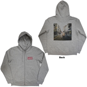 Oasis - What's The Story Red Logo Uni Grey Zip Hoodie