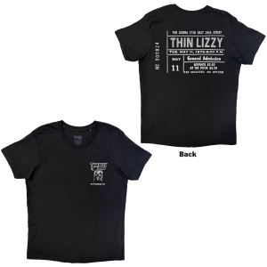 Thin Lizzy - Cleveland 76 Ticket Uni Bl T-Shirt