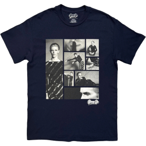 David Bowie - Starman Montage Uni Navy T-Shirt