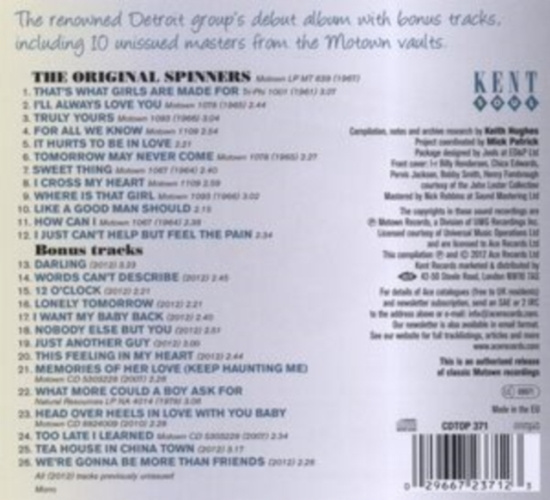 Spinners The - Truly Yours - Their First Motown Al