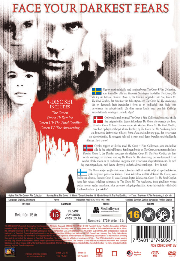 Movie - Omen Collection, The (4 Movies) Dvd