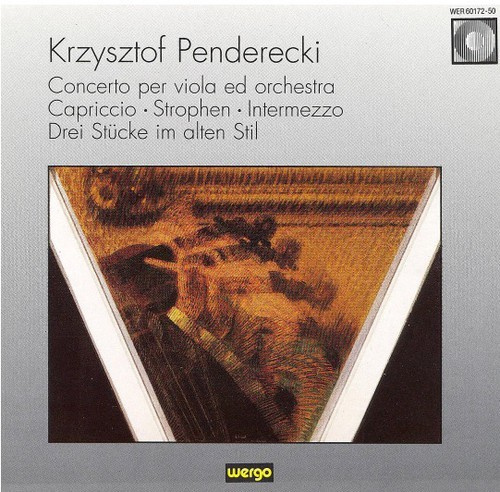 Krzysztof Penderecki - Concerto Per Viola Ed Orchestra Ca