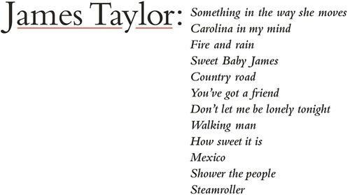 James Taylor - James Taylor's Greatest Hits