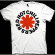 Red Hot Chili Peppers - Red Asterisk Uni Wht T-Shirt Red Hot Chili Peppers - Red Asterisk Uni Wht T-Shirt