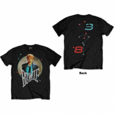 David Bowie - Unisex T-Shirt: Circle Scream (Back Prin
