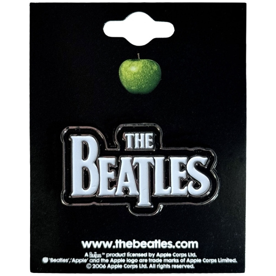 The Beatles - Drop T Logo Wht Pin Badge