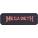 Megadeth - Logo Outline Printed Patch Megadeth - Logo Outline Printed Patch