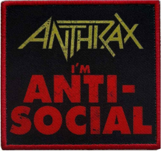 Anthrax - Patch Anti-Social (7,6 X 8,1 Cm)