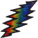 Grateful Dead - Lightning Rainbow Woven Patch Grateful Dead - Lightning Rainbow Woven Patch