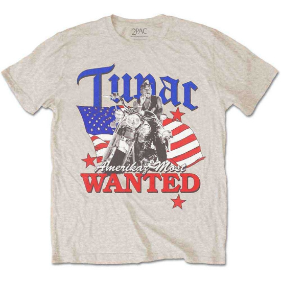 Tupac - Tupac_Most Wanted_Uni_Sand_Ts: