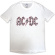Ac/Dc - Mono Leopard Print Logo Lady Wht Ac/Dc - Mono Leopard Print Logo Lady Wht