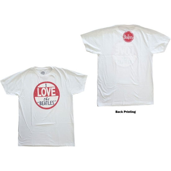 The Beatles - Vtge I Love The Beatles Uni Wht   