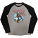 Iron Maiden - Trooper Burst Uni Grey/Bl Raglan: Iron Maiden - Trooper Burst Uni Grey/Bl Raglan:
