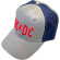 Ac/Dc - Red Logo Grey/Navy Baseball C Ac/Dc - Red Logo Grey/Navy Baseball C
