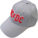 Ac/Dc - Red Logo Grey Baseball C Ac/Dc - Red Logo Grey Baseball C