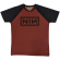 Nine Inch Nails - Classic Logo Uni Red/Bl Raglan: Nine Inch Nails - Classic Logo Uni Red/Bl Raglan: