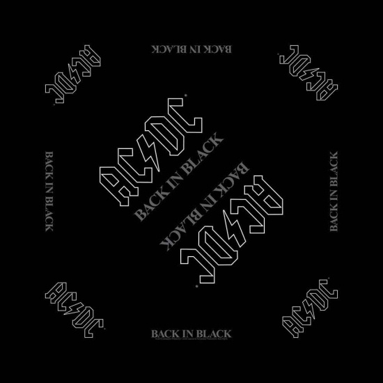 Ac/Dc - Back In Black Bandana
