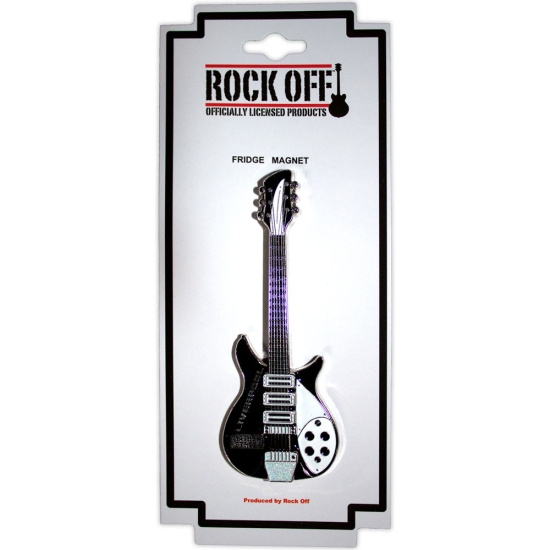Rock Off - Mathew Street B&W Guitar Magnet
