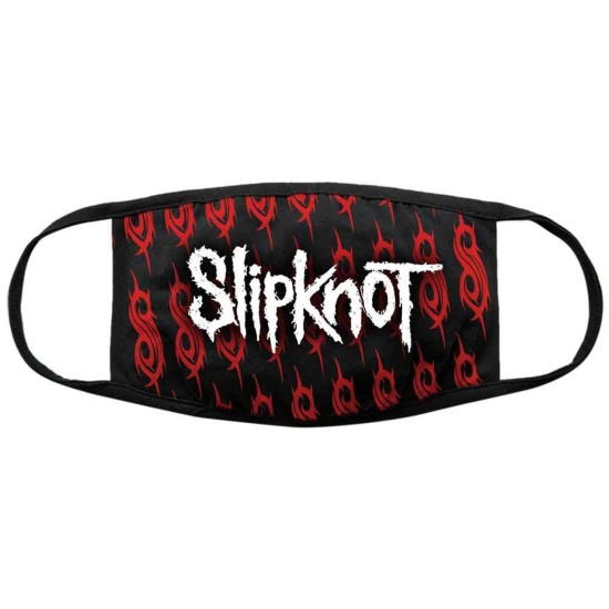 Slipknot - White Logo & Sigils Bl Face Mask