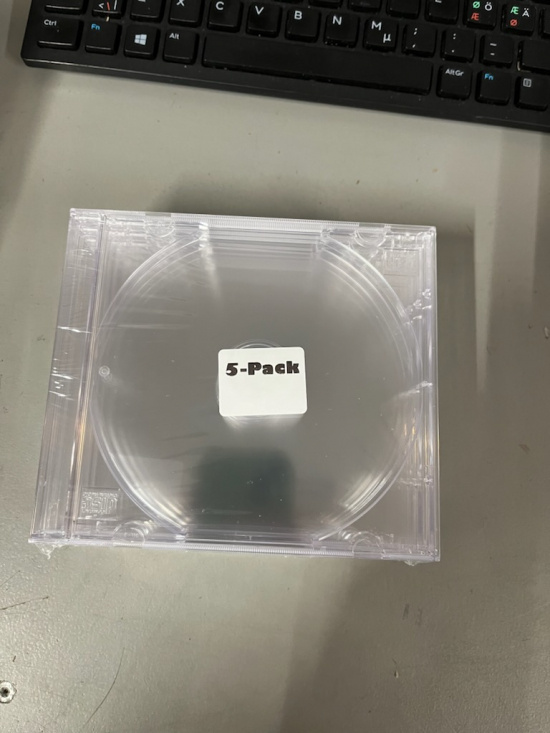 Cd-Ask - 5-Pack Jewelcase Inkl Klar Monterat Tray