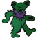 Grateful Dead - Green Dancing Bear Woven Patch Grateful Dead - Green Dancing Bear Woven Patch