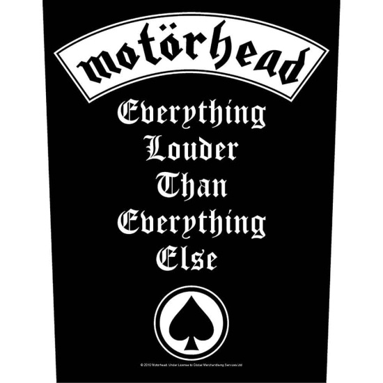 Motorhead - Everything Louder Back Patch